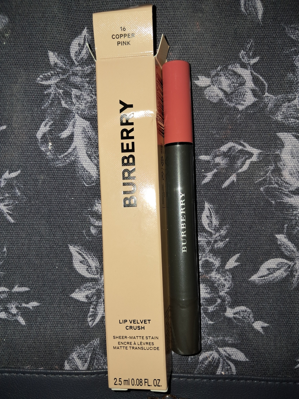 Burberry Lip Velvet Crush - Copper Pink Sheer-Matte Tint
